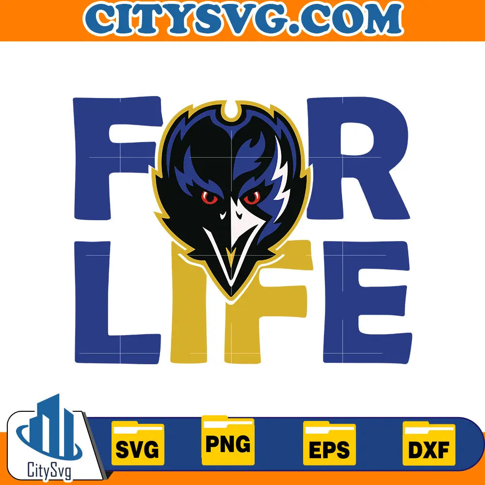 For life Baltimore Ravens svg CitySvg