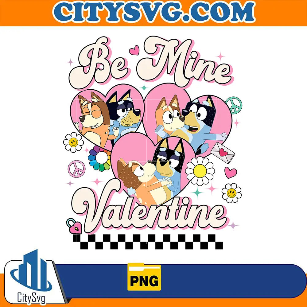 BanditHeelerCoupleBeMIneValentinePng