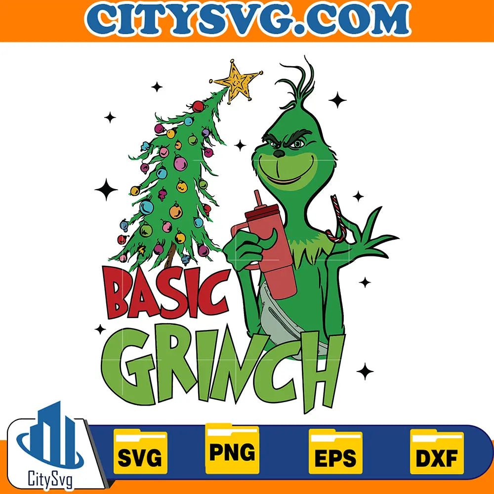 BasicGrinchTreeChristmasSvg