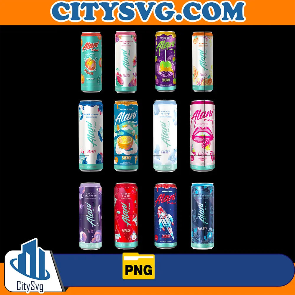 BeeQ12PacksAlaniNuEnergyDrinkVarietyPackPng