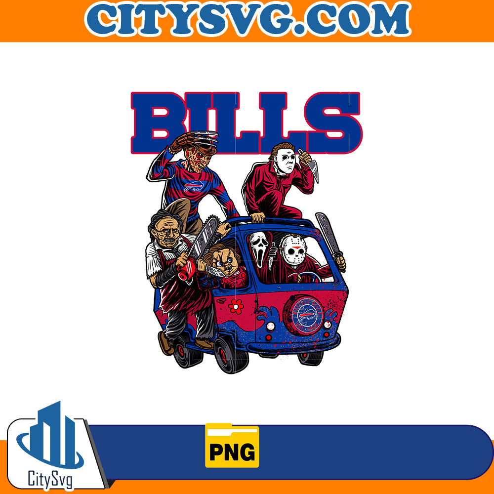 Bills Buffalo American Football Horror Killer Team Halloween Png CitySvg