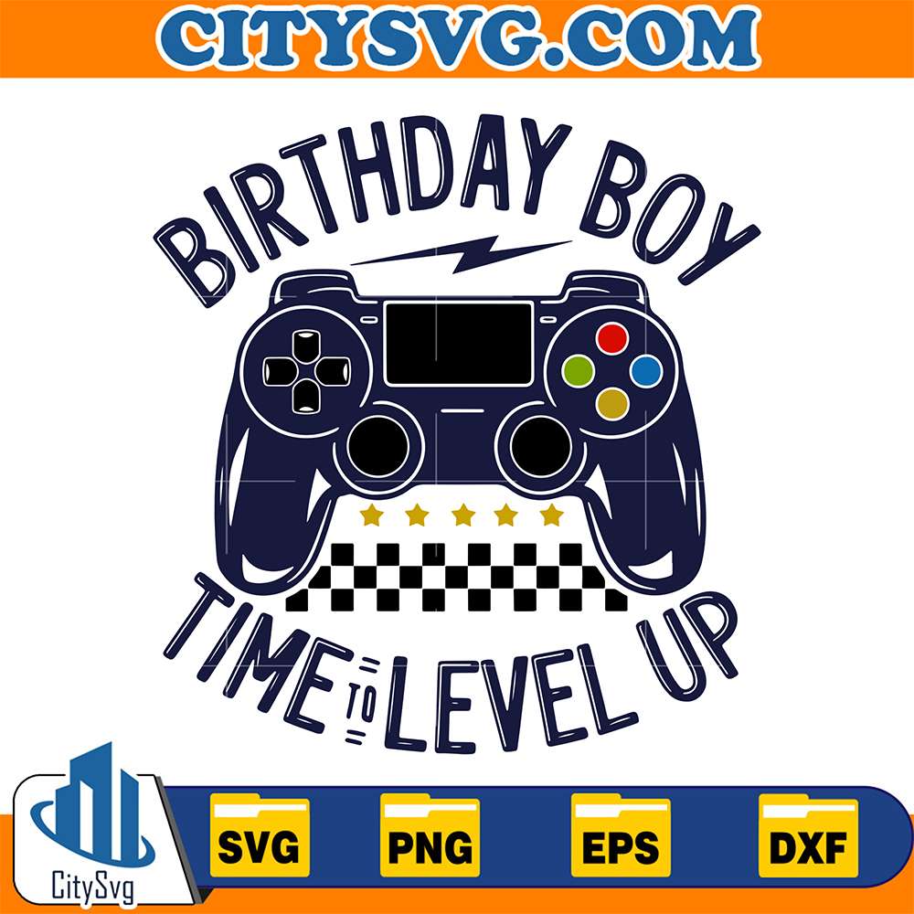 Birthday-Boy-Time-to-Level-Up-Svg