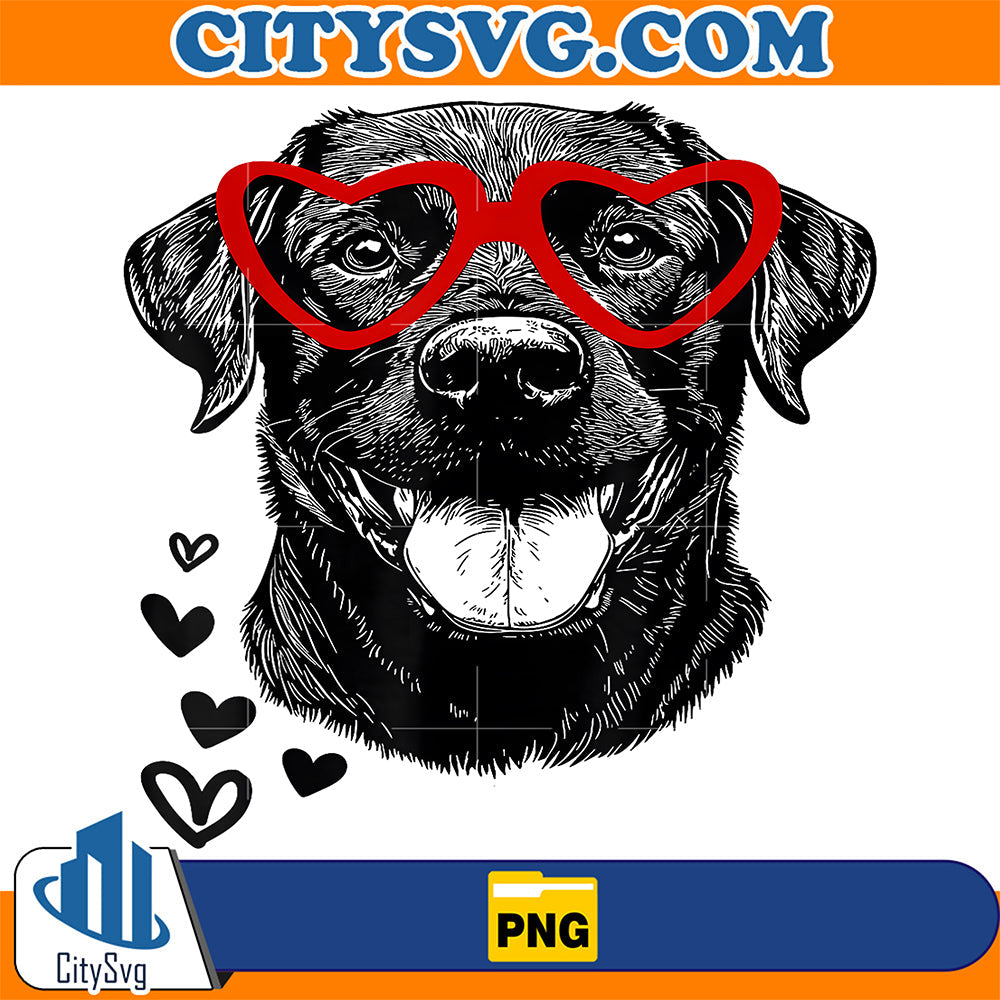 Black-Lab-Valentine-s-Day-For-Dog-Pet-Lover-Png