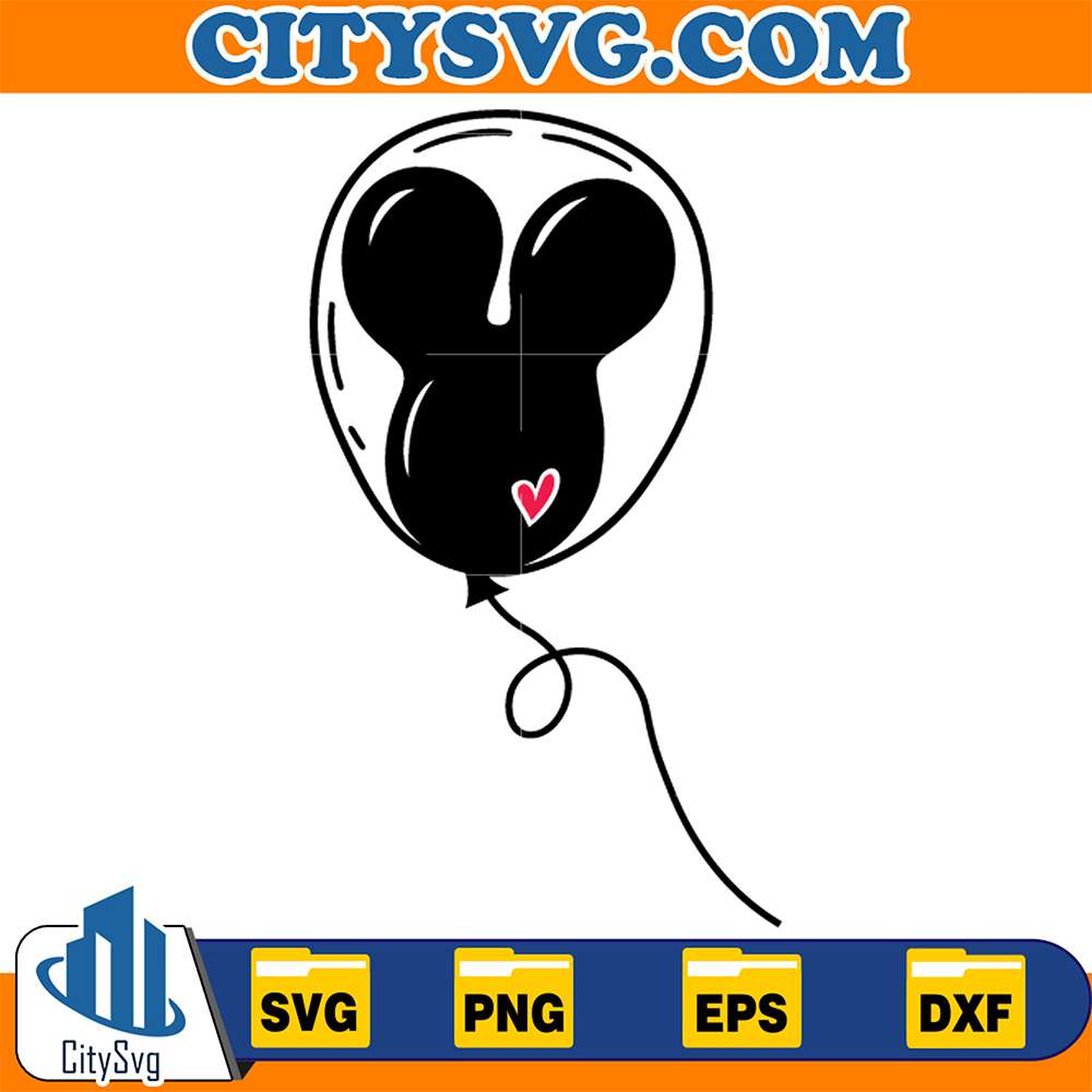 Black-Mickey-Color-Balloons-Svg