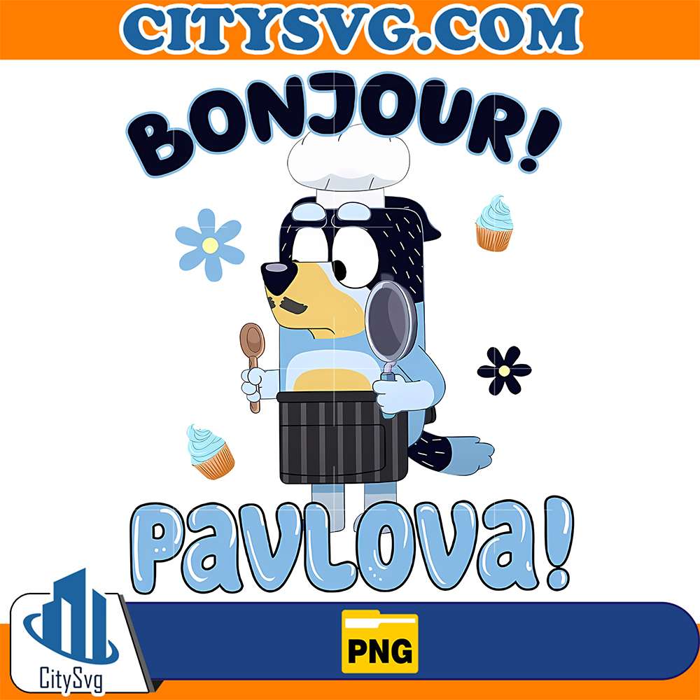 Bluey-Bandit-Dad-Bonjour-Pavlova-Png