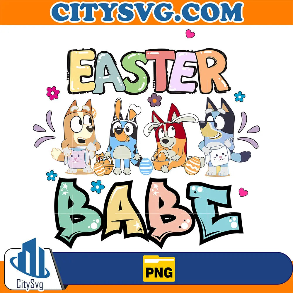 BlueyAndFriendsEasterBabePng