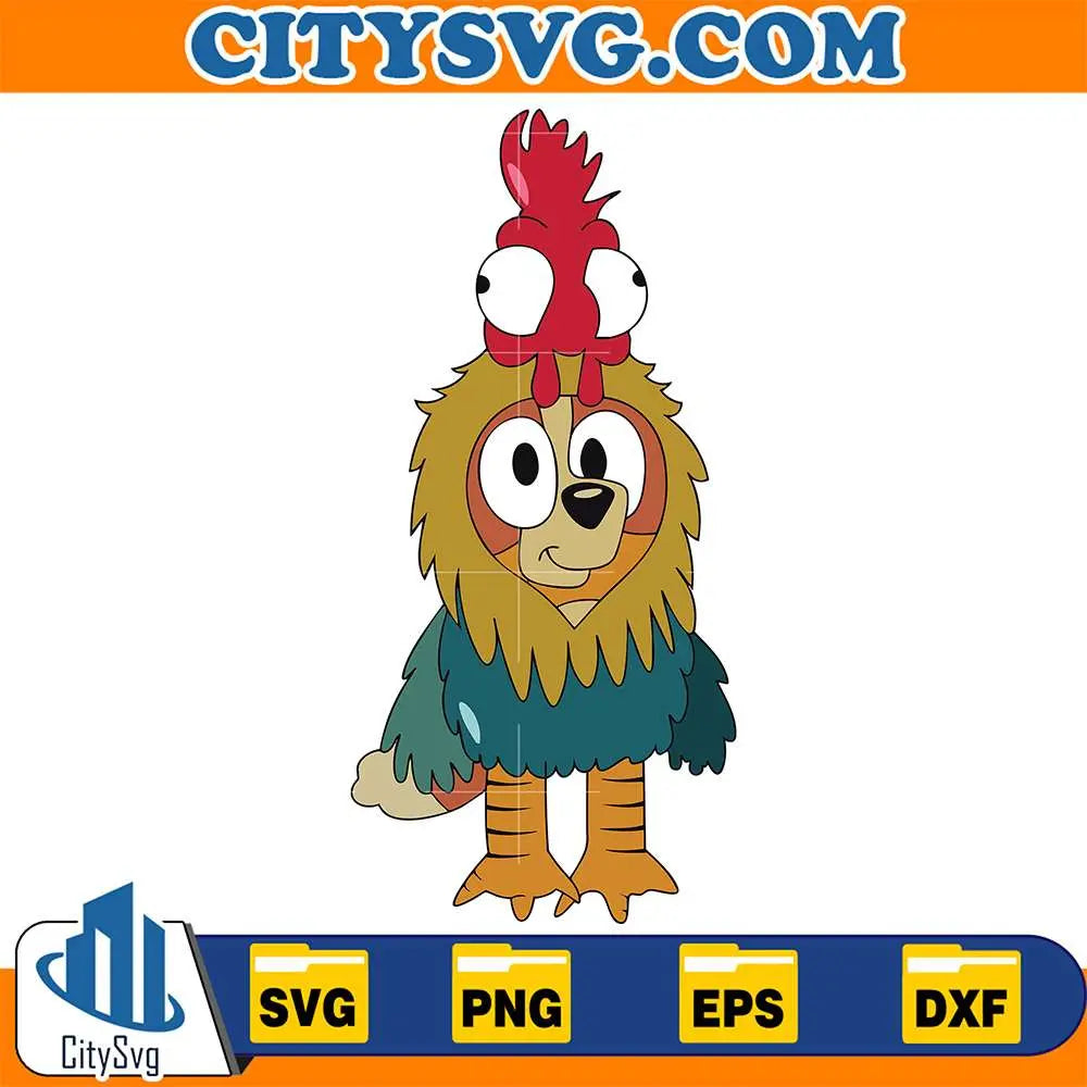 BlueyBingoChickenMoanaSvg