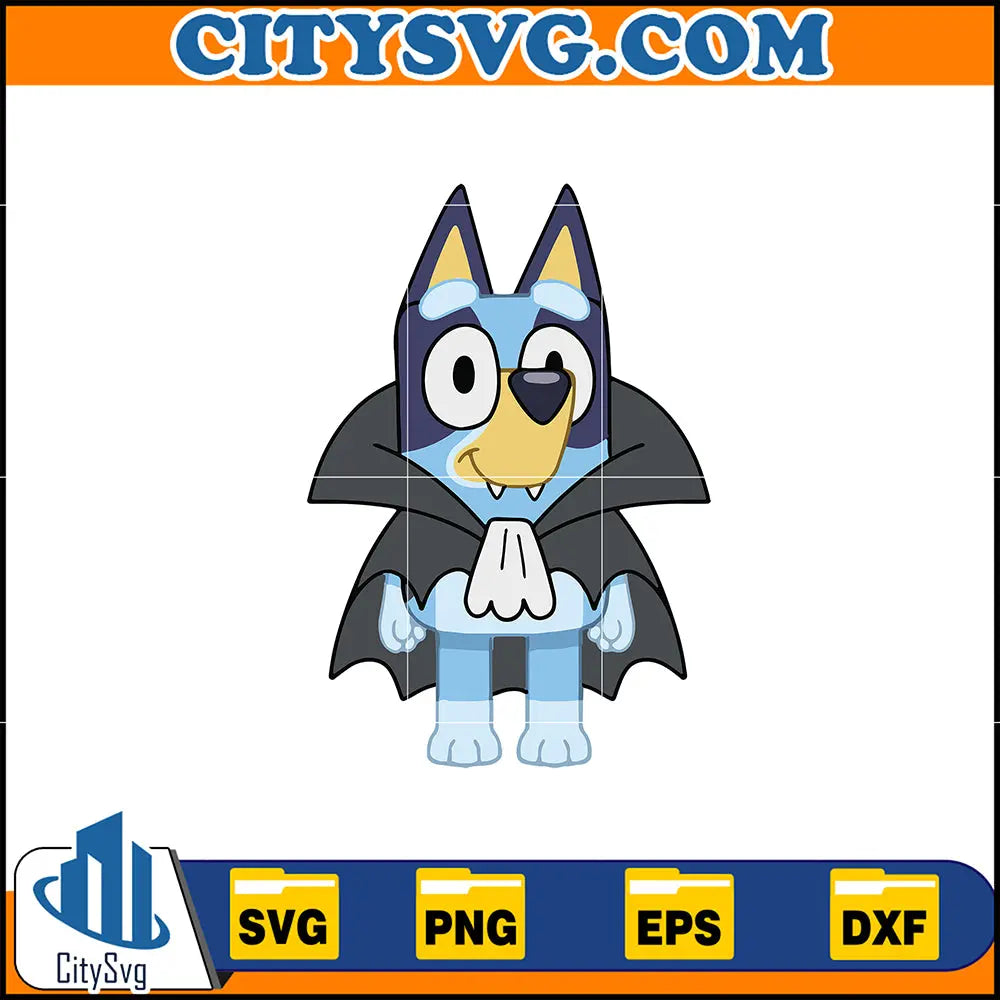 BlueyDadHalloweenSvg