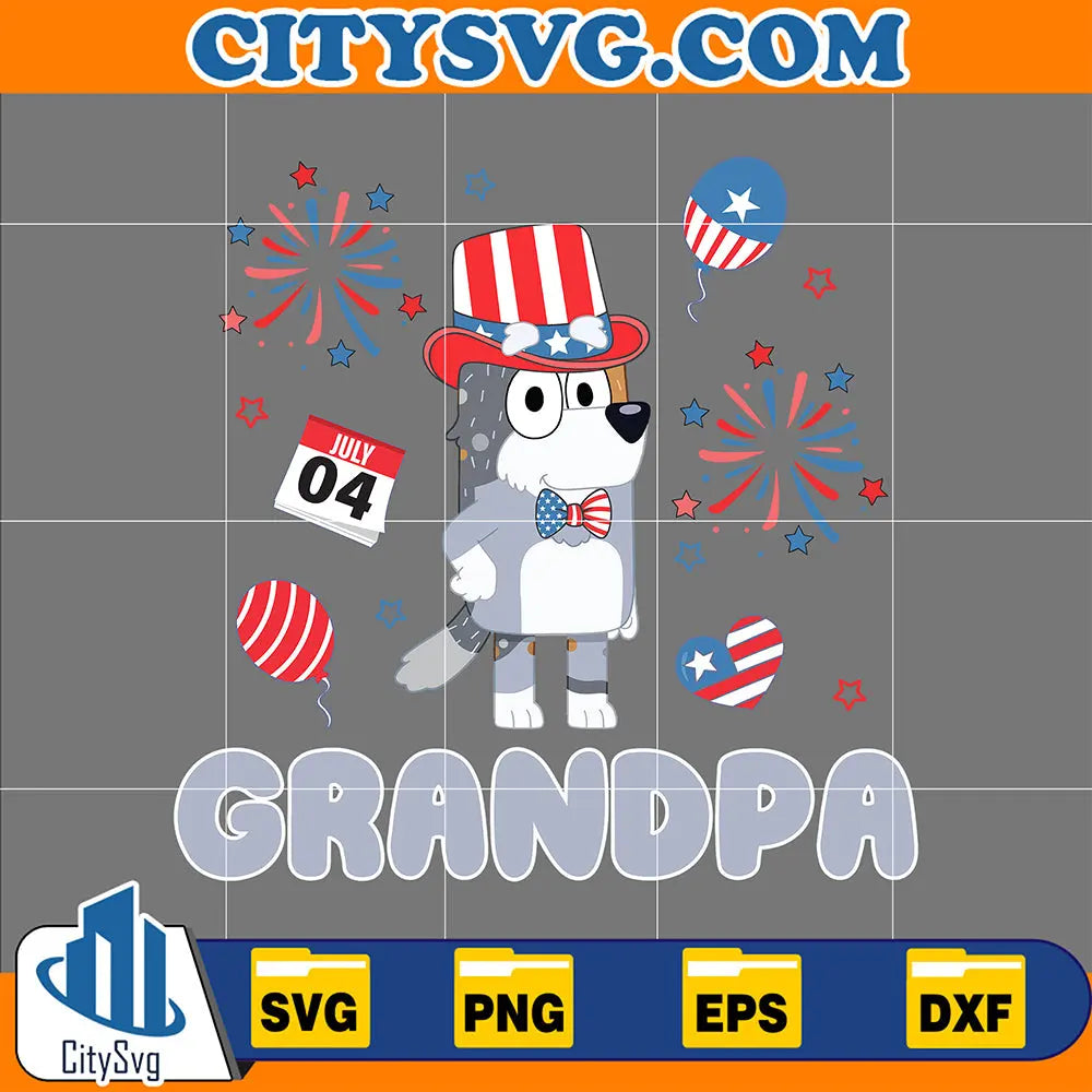 BlueyGrandpaBob4thOfJulySvg