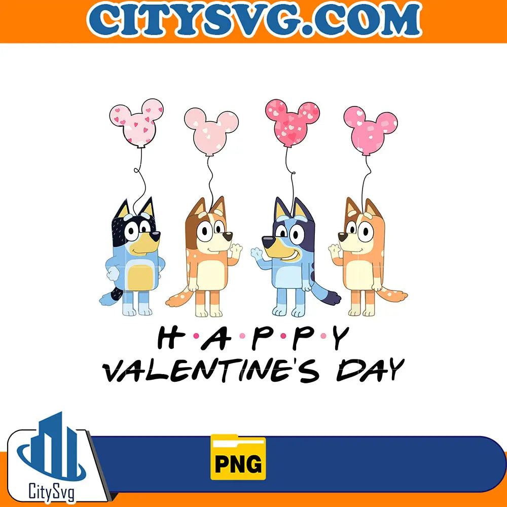 BlueyHappyValentineDayPng