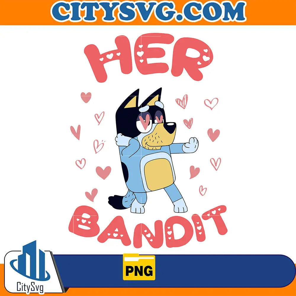 BlueyHerBanditLoveValentinePng