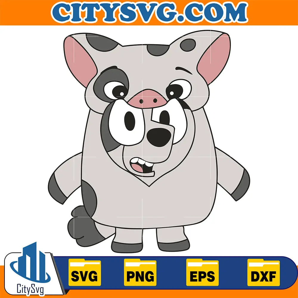 BlueyMuffinPigSvg