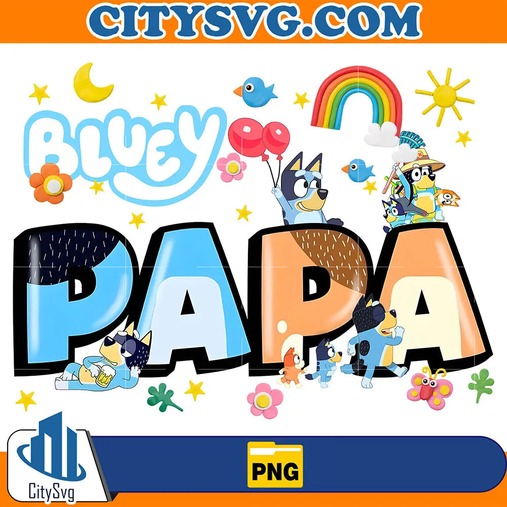 BlueyPapaPng