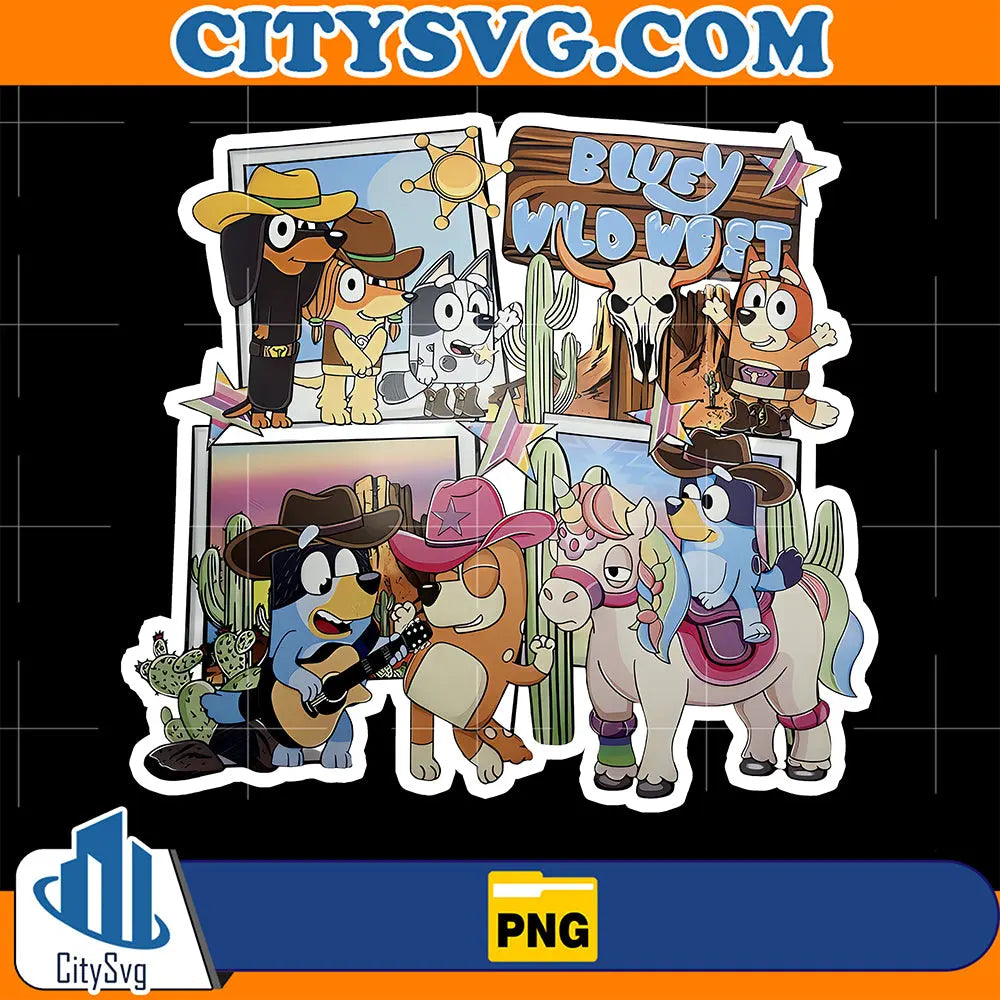BlueyWildWestPng