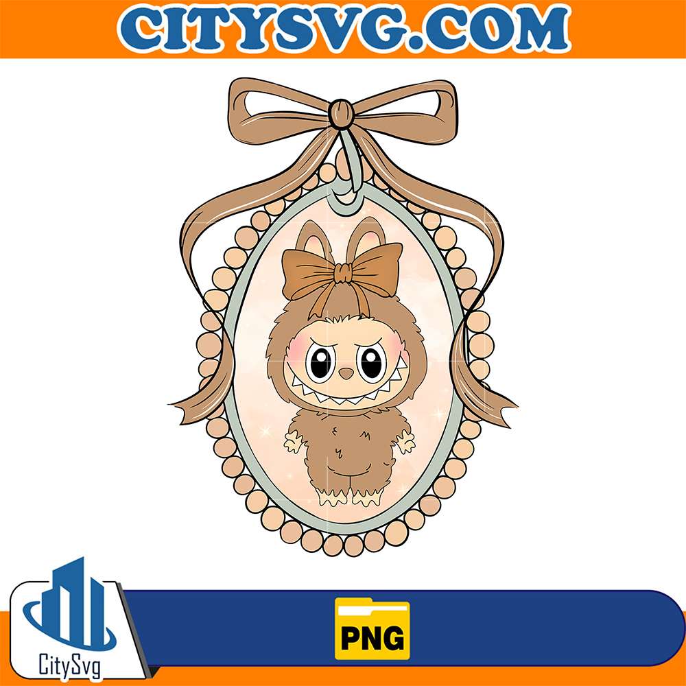 Brown-Coquette-Labubu-Cute-Png