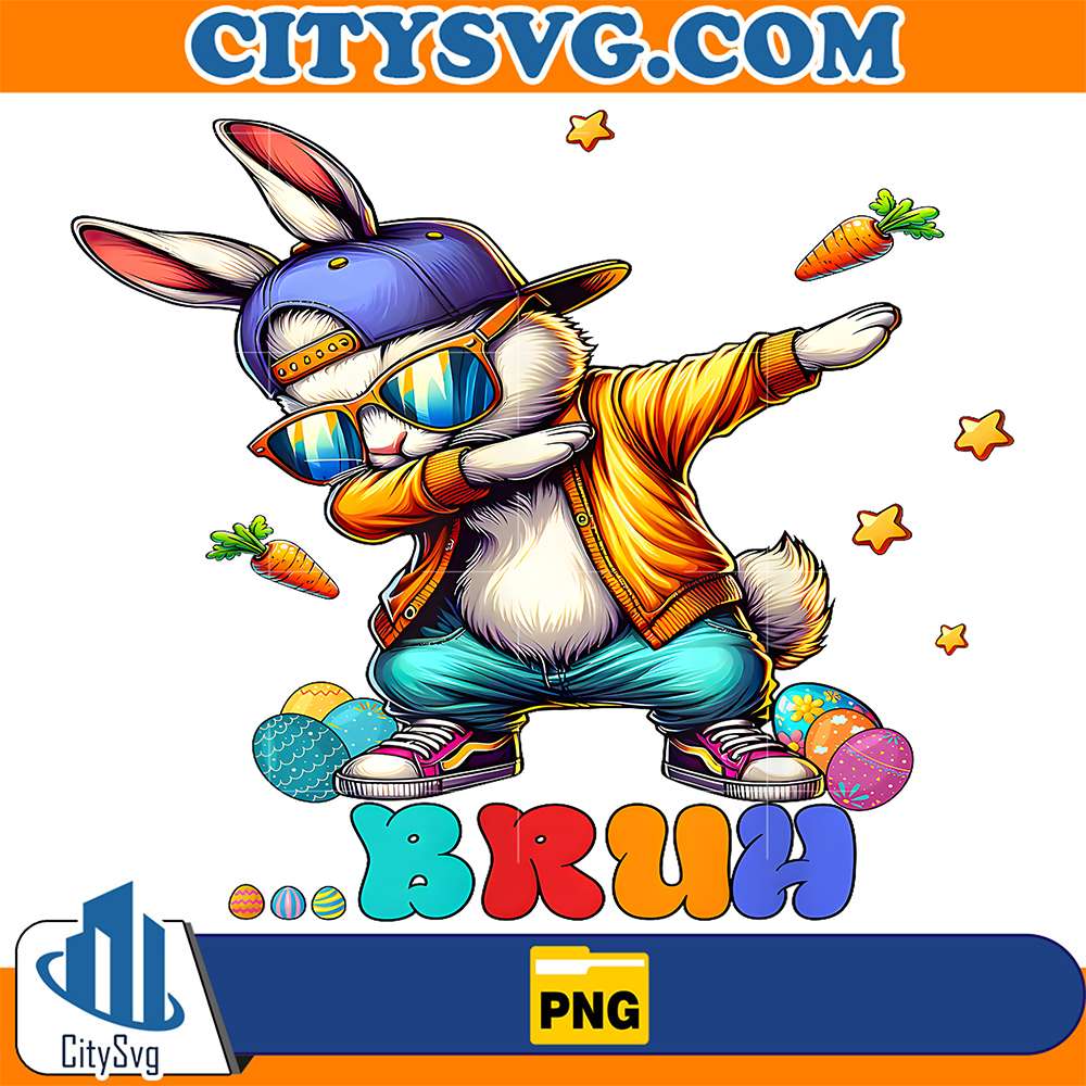 Bruh-Dab-Bunny-Easter-Png