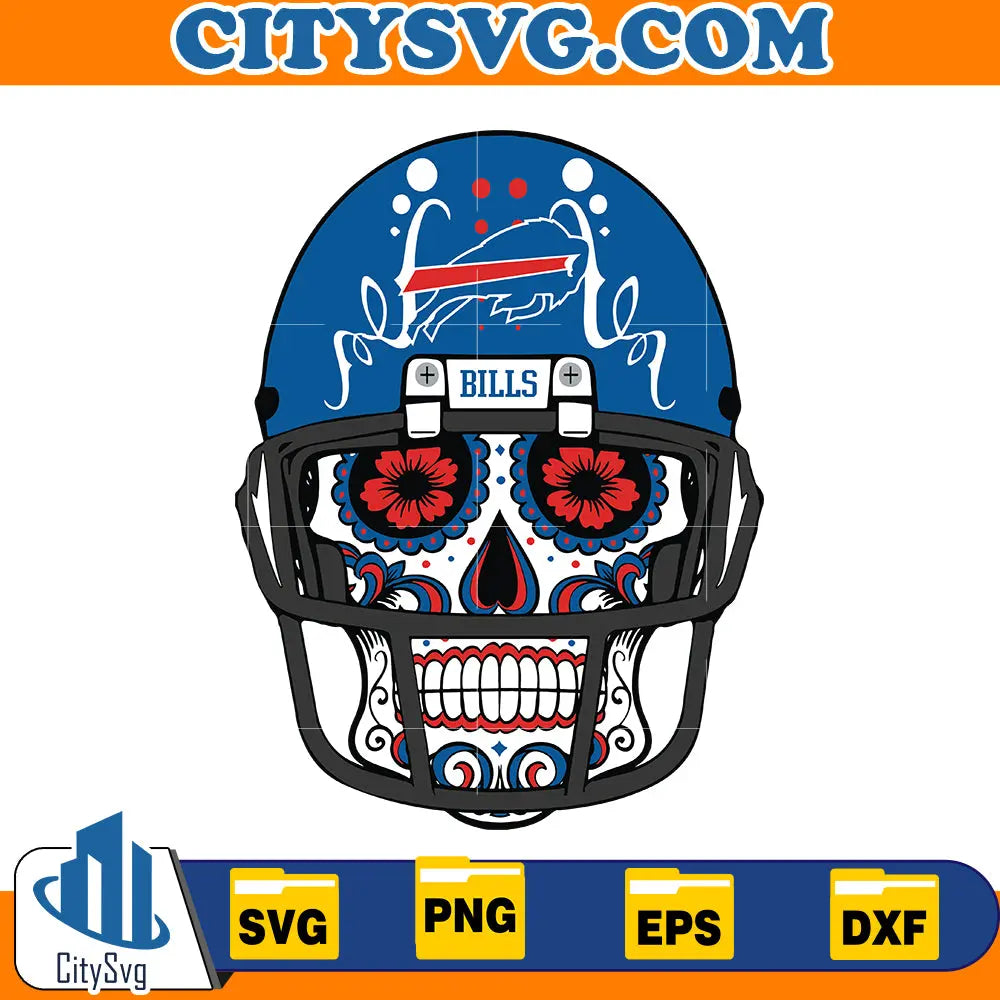 Skull Buffalo Bills Svg CitySvg