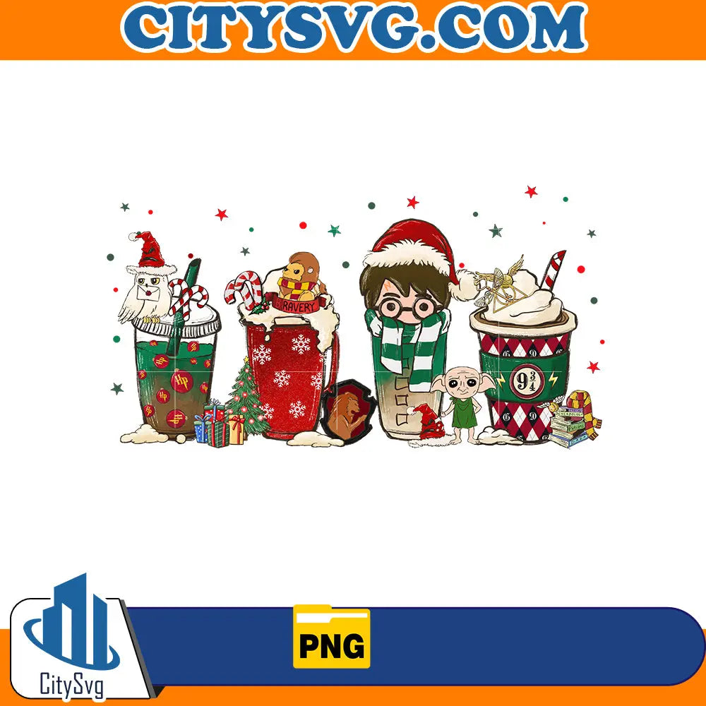 Harry potter christmas coffee Png CitySvg