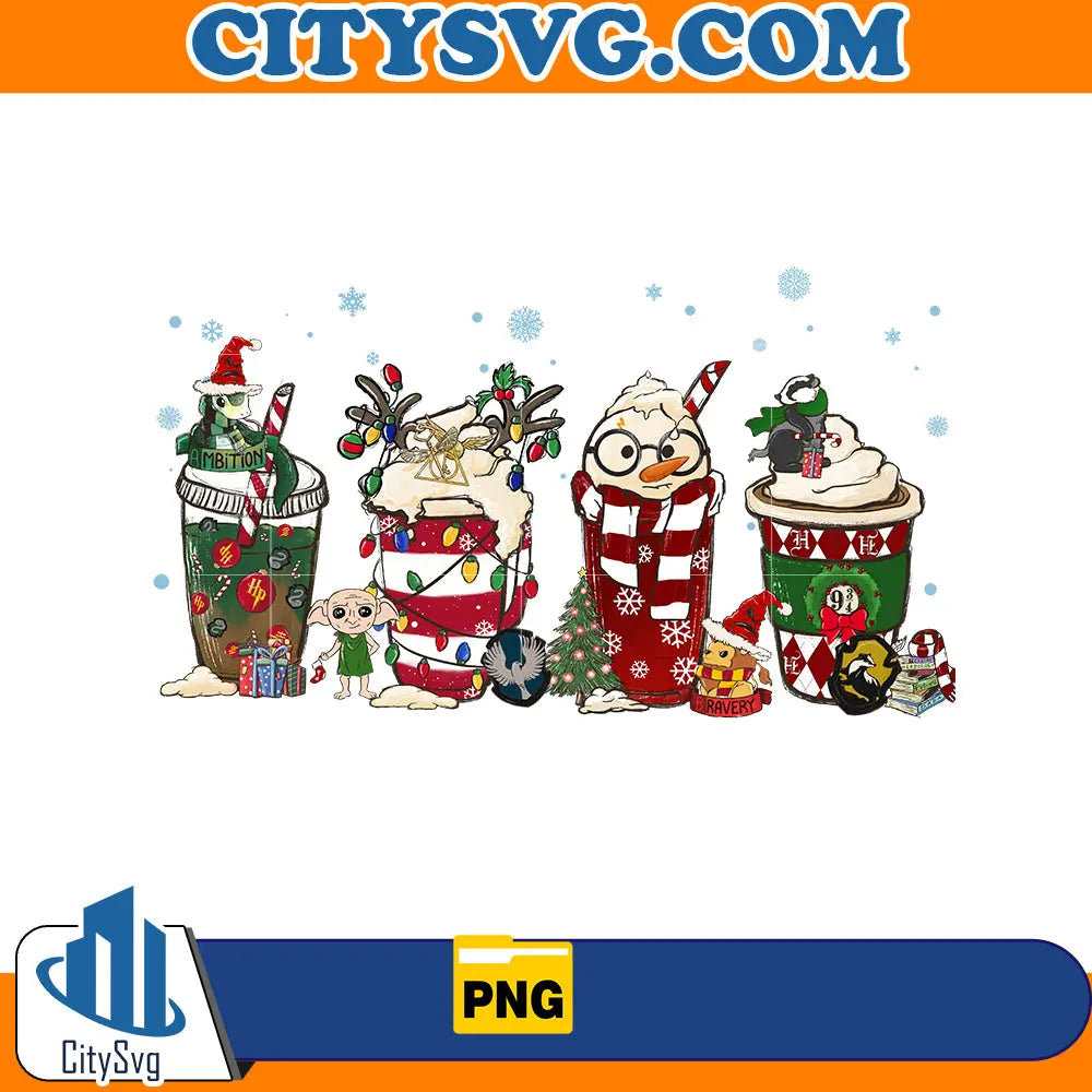 Harry potter christmas coffee Png CitySvg