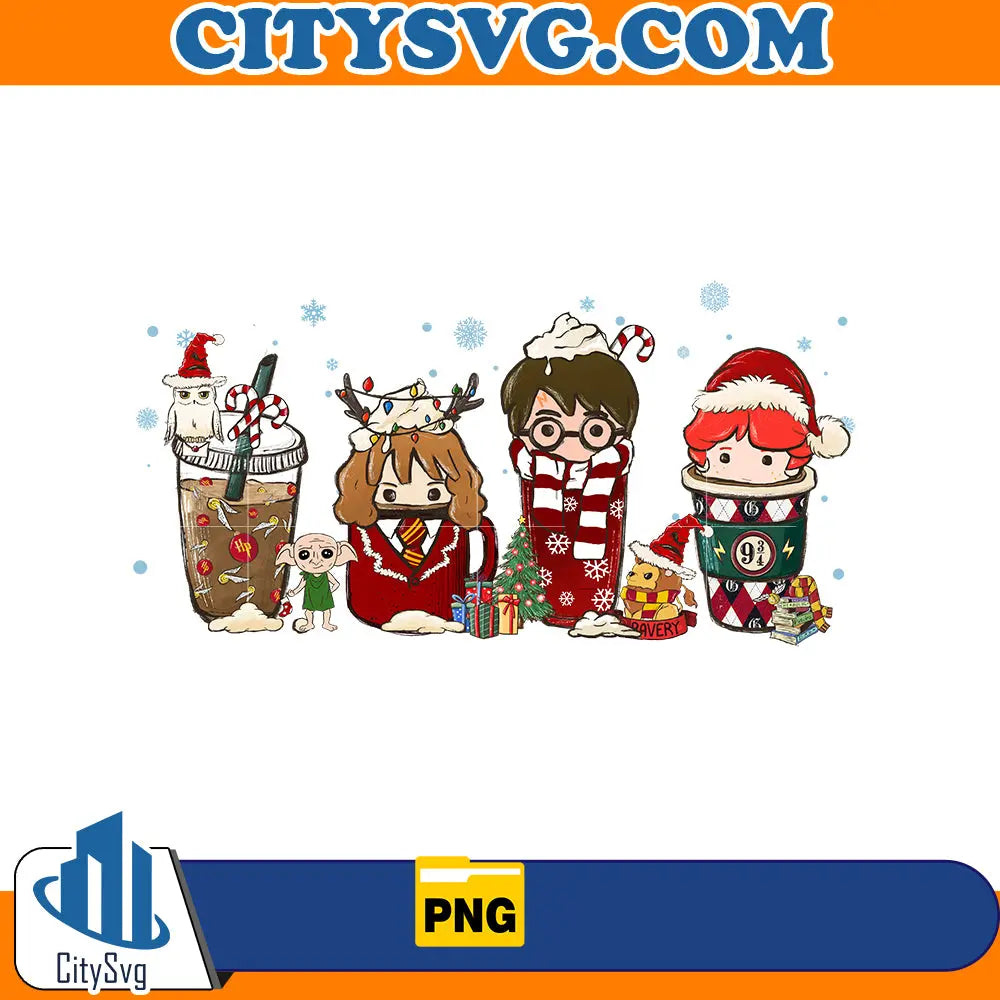 Harry potter christmas coffee Png CitySvg