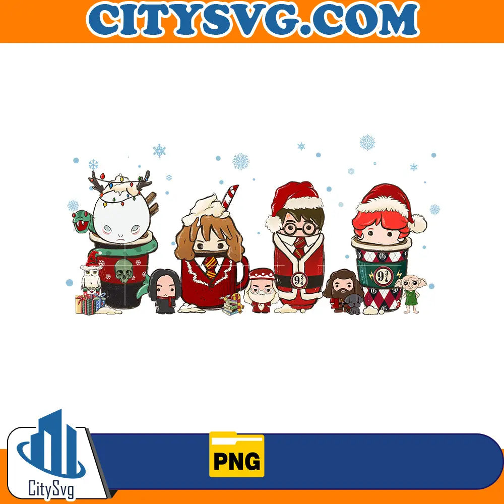 Harry Potter Christmas Coffee Png CitySvg