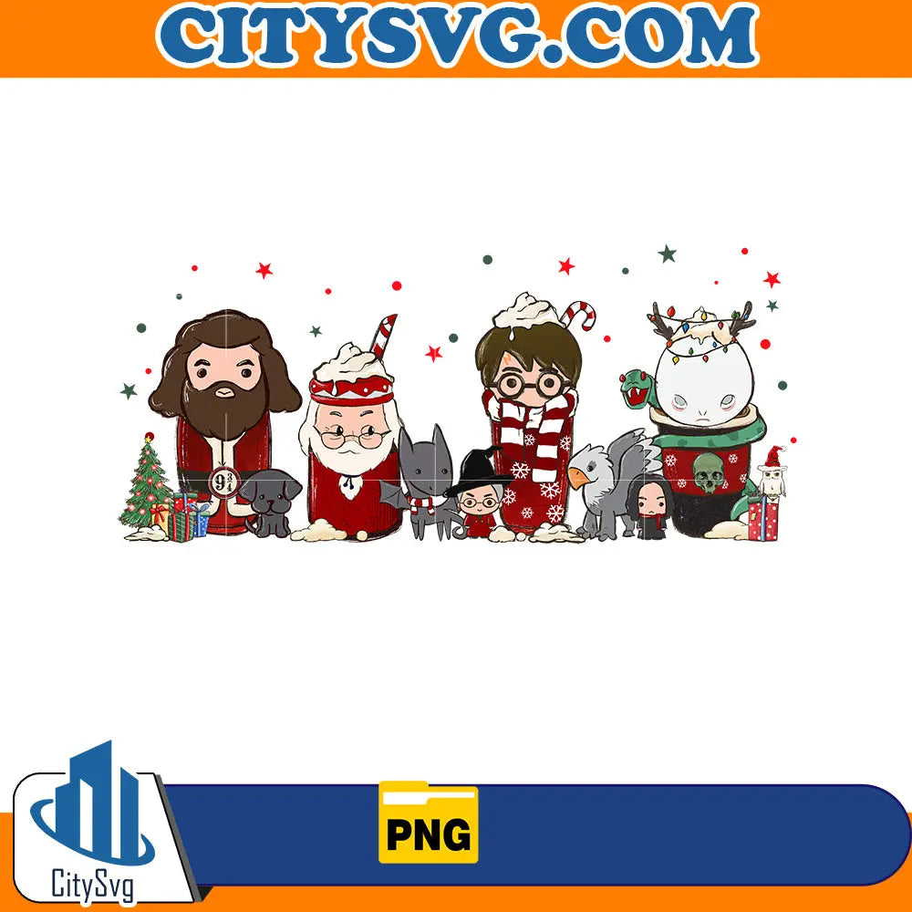 Harry Potter Christmas Coffee Png CitySvg