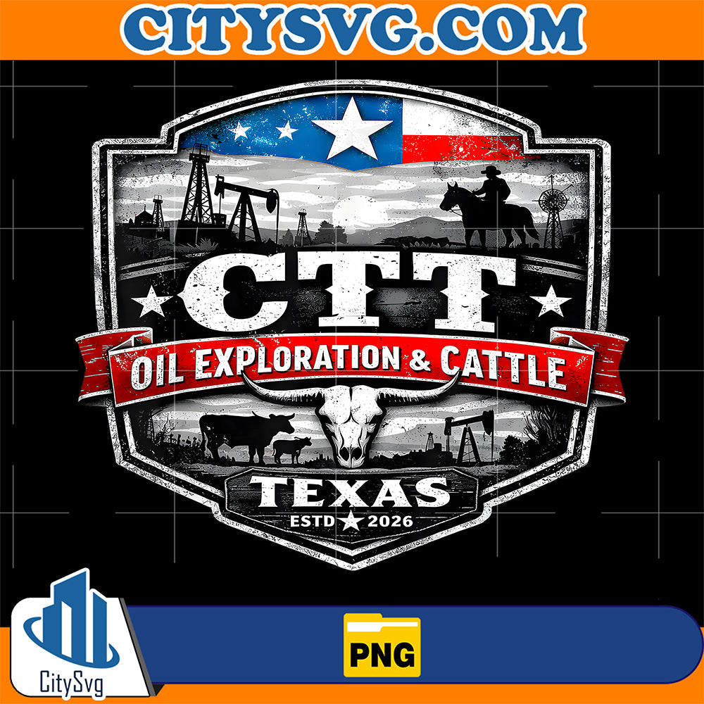 CTT-Oil-Exploration-Cattle-Badge-MTEX-Landman-Series-Png