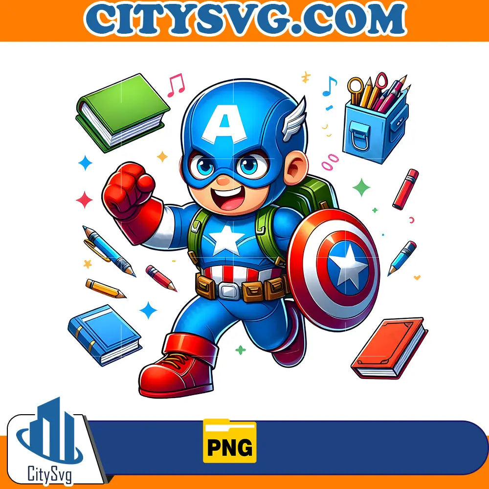 Captain America School png CitySvg