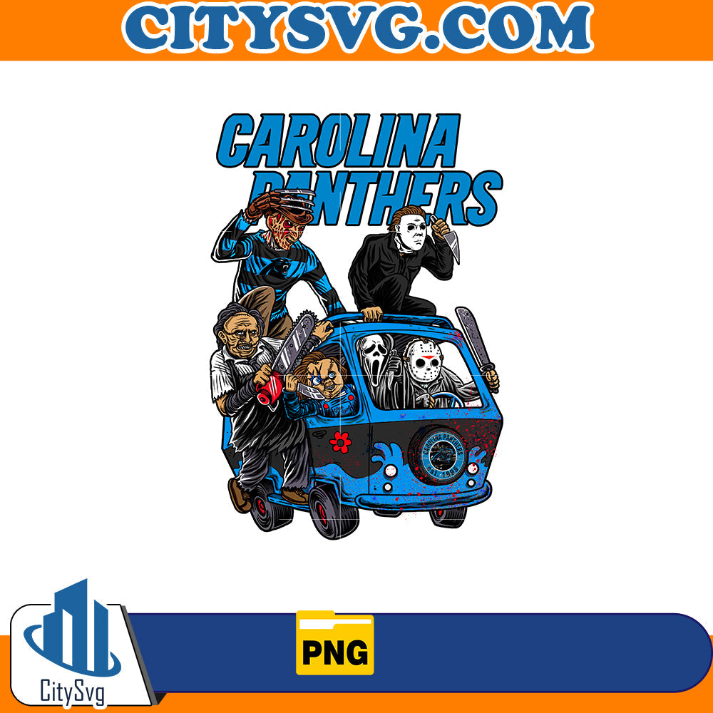 Carolina American Football Horror Killer Team Halloween Png CitySvg