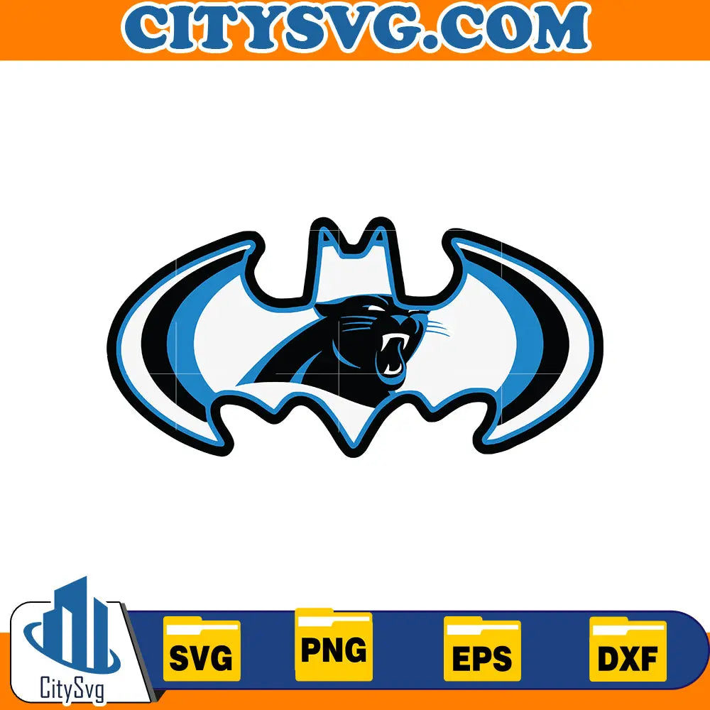 Bat Carolina Panthers Svg CitySvg