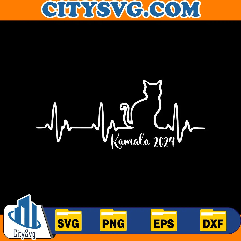 Cat Ladies For Kamala Svg CitySvg