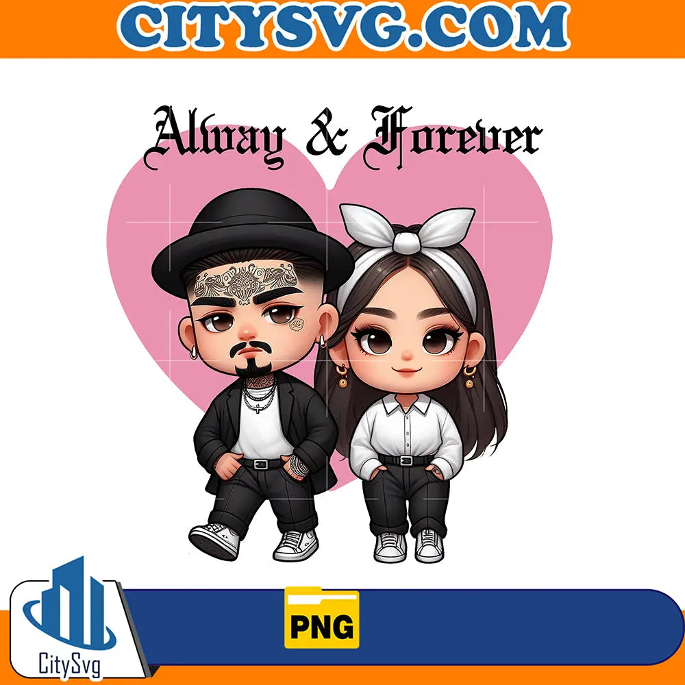 ChicanoAlwaysAndForeverCoupleValentinePng_2