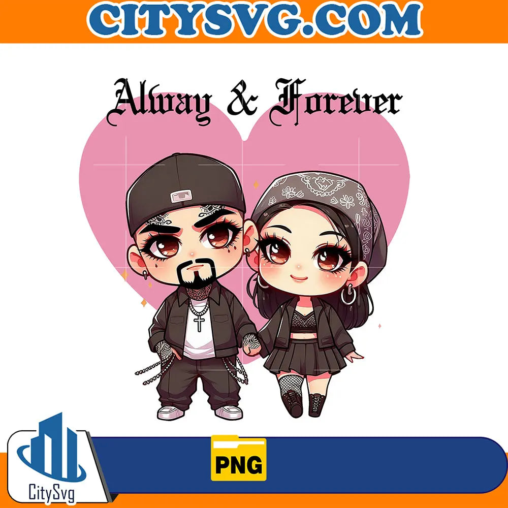 ChicanoAlwaysAndForeverCoupleValentinePng_5
