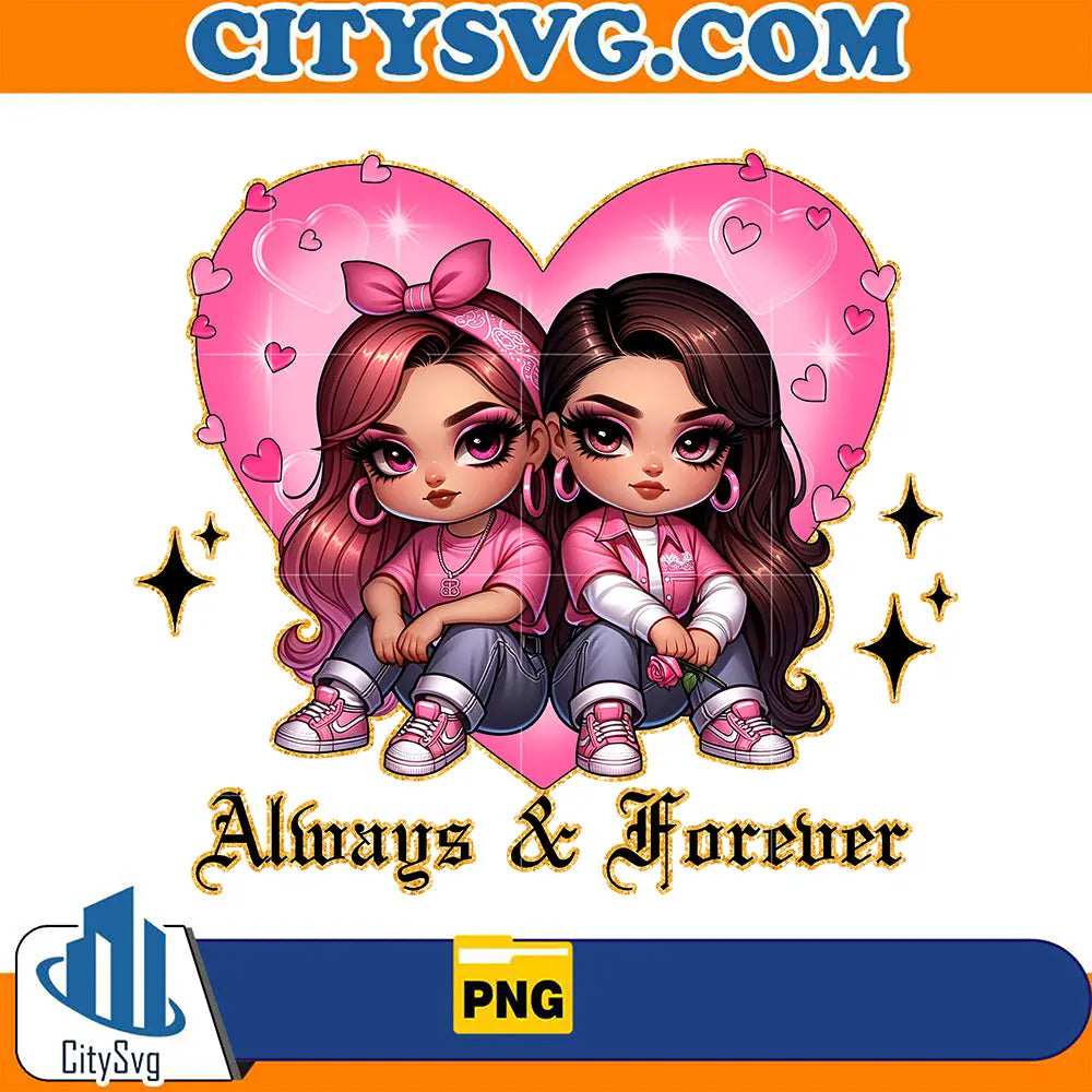 ChicanoBestfriendsLoveOldCholoAlwaysAndForeverCoupleValentinePng