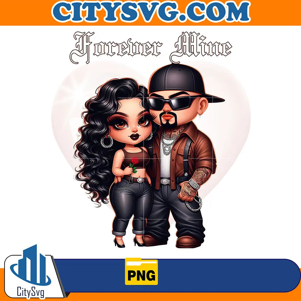 ChicanoCoupleValentineDesignPng_2