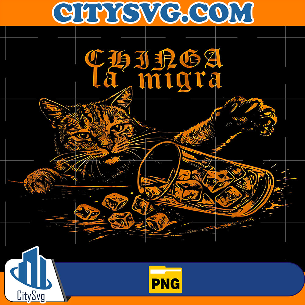 Chinga-La-Migra-Cat-Png