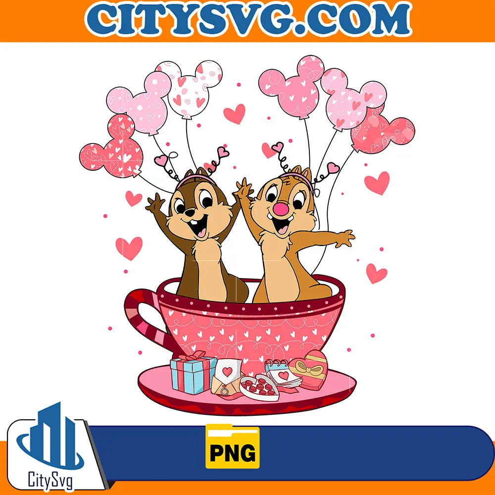ChipAndDaleLoveCupCoffeeValentinePng