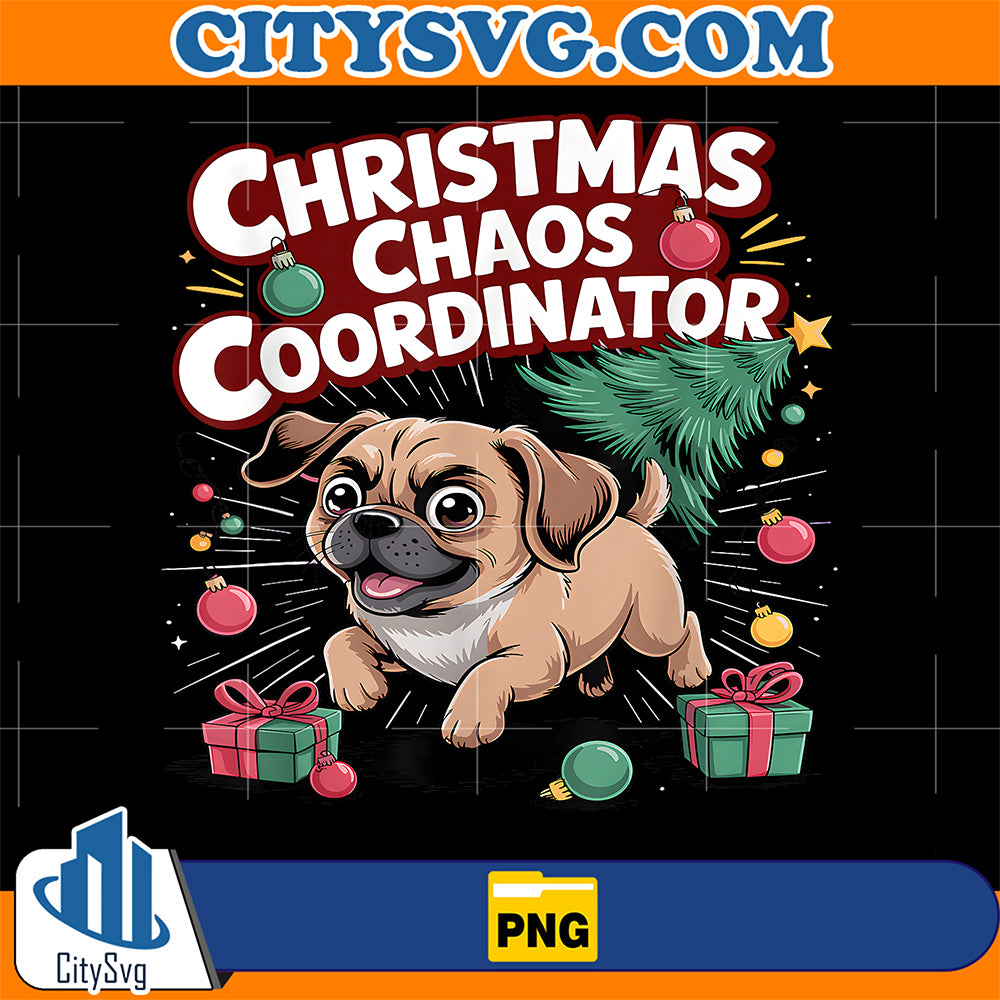 Christmas-Chaos-Coordinator-Xmas-Puppy-Funny-Puggle-Png