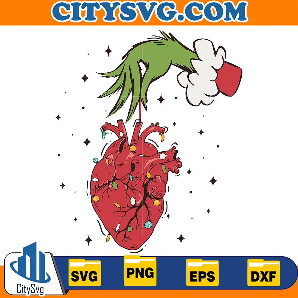 ChristmasGrinchCardiacNurseSvg