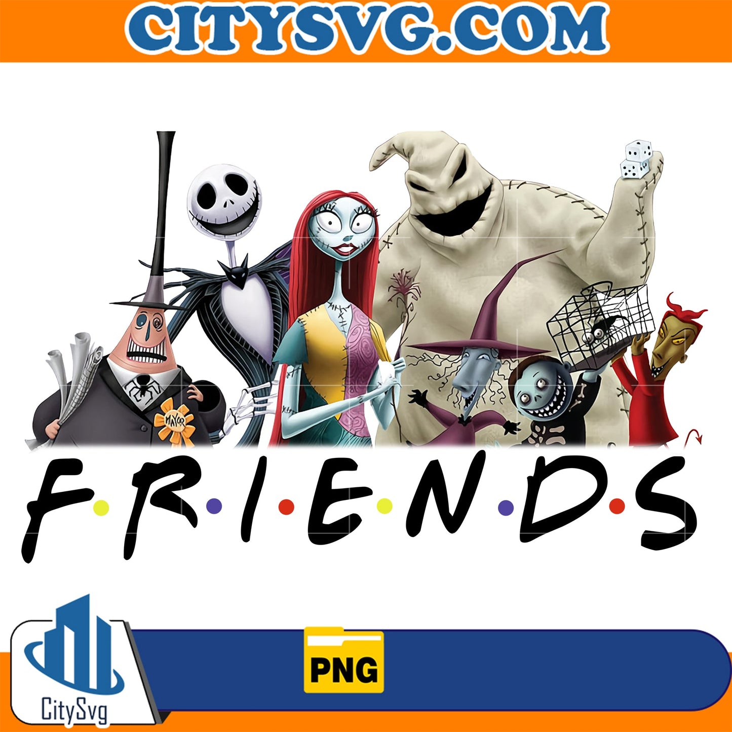 Friends Nightmare Before Christmas Png CitySvg