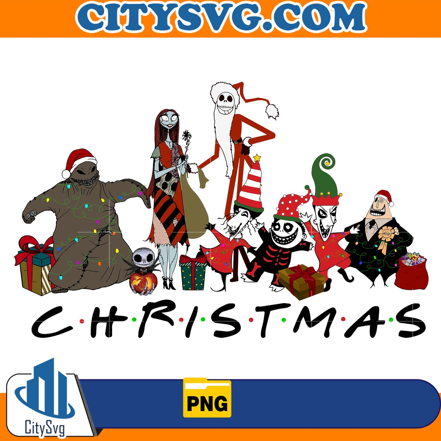 Friends Nightmare Before Christmas Png CitySvg