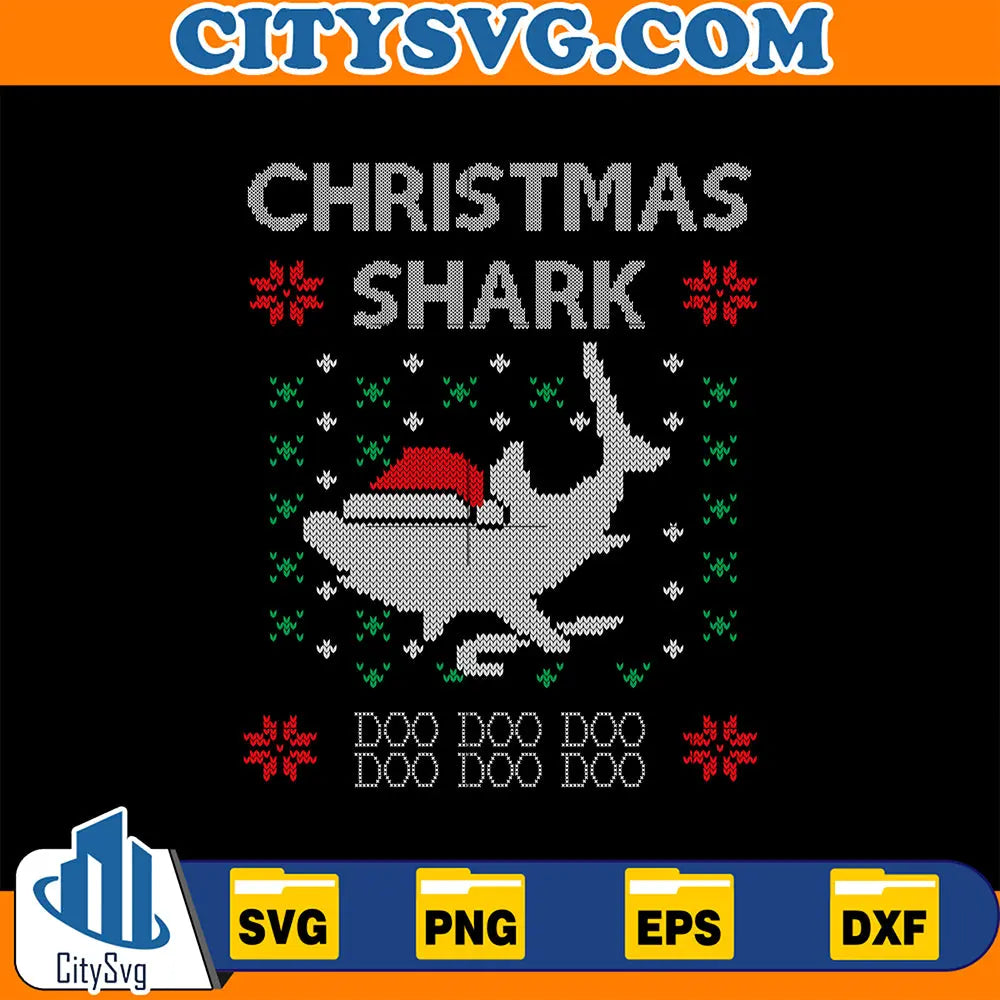 ChristmasSharkDooDooDooUglySvg