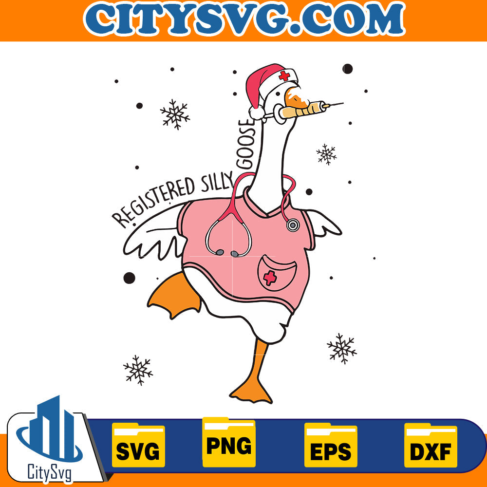 Christmas Silly Goose Registered Nurse Svg CitySvg