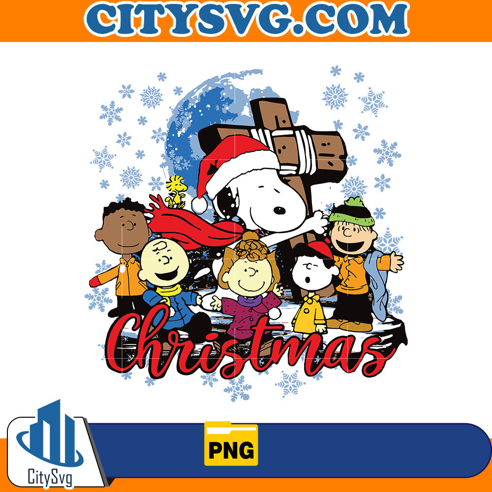 Christmas Snoopy With Friends Png CitySvg