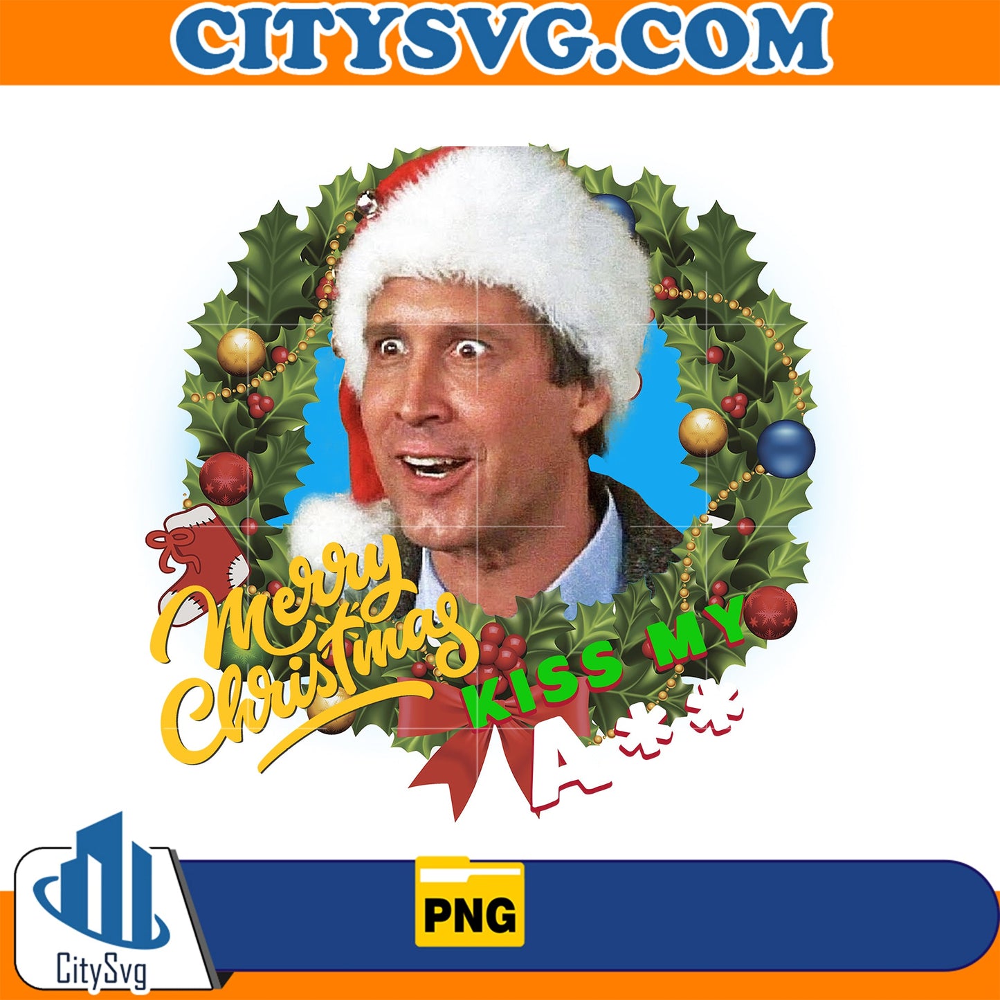 Merry Christmas Kiss My ass Png CitySvg
