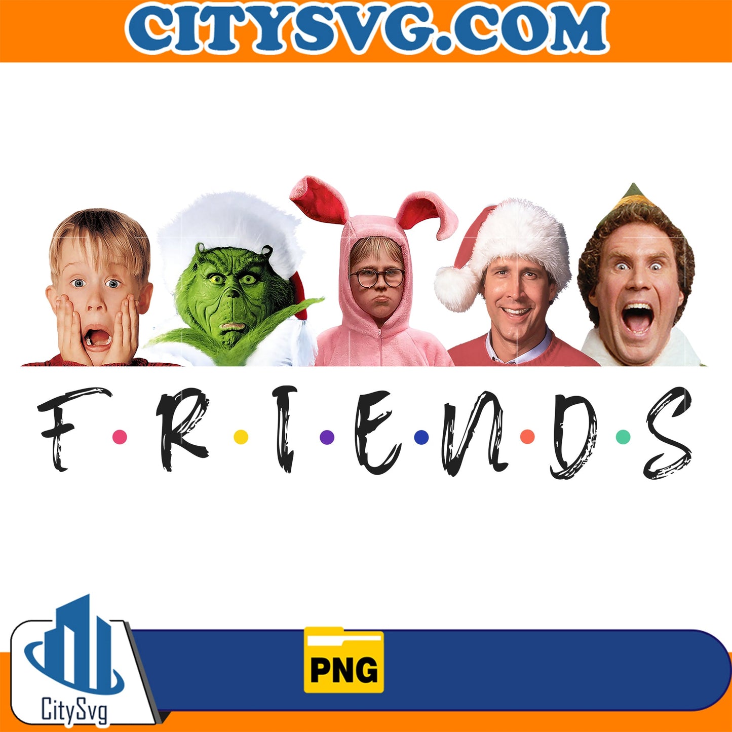 Friends Christmas Movies Png CitySvg