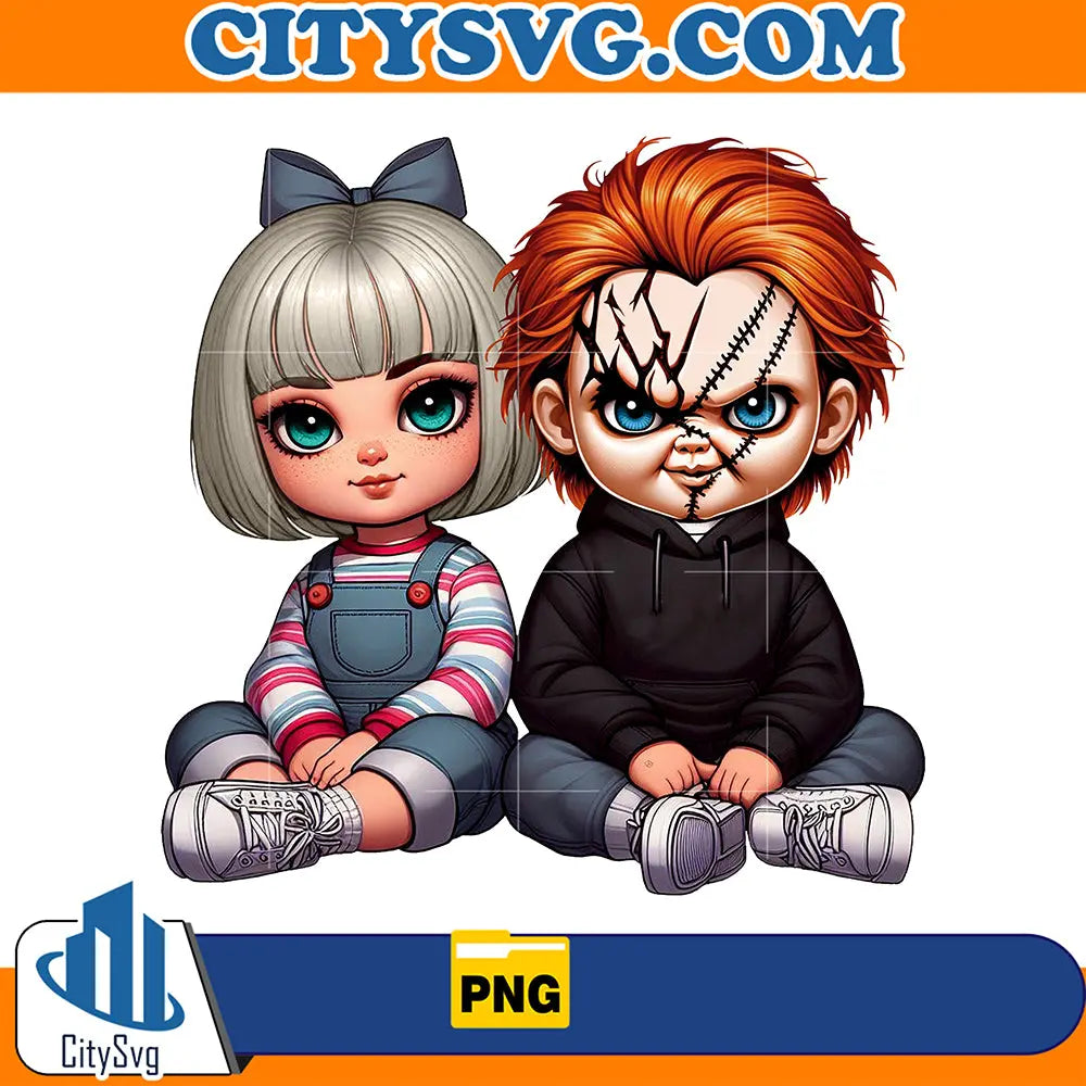 ChuckyAndTiffanyCoupleChicanoValentinePng