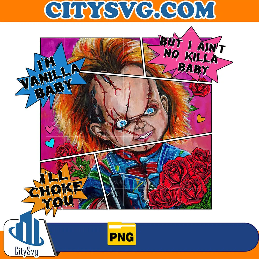 ChuckyComicHorrorValentinePng