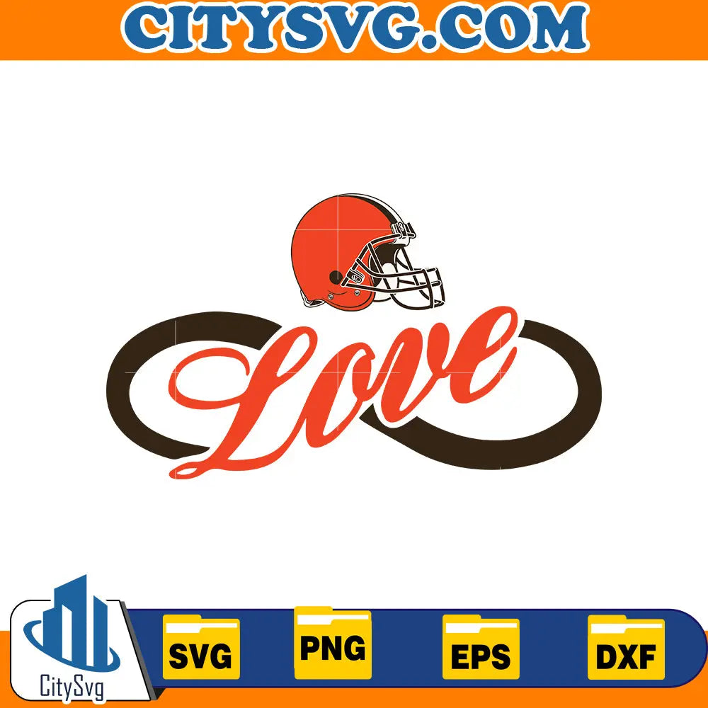 Love Cleveland Browns Svg CitySvg