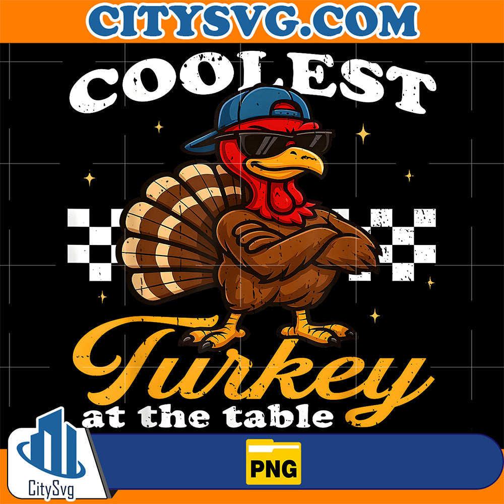 Coolest-Turkey-at-Table-Thanksgiving-Png